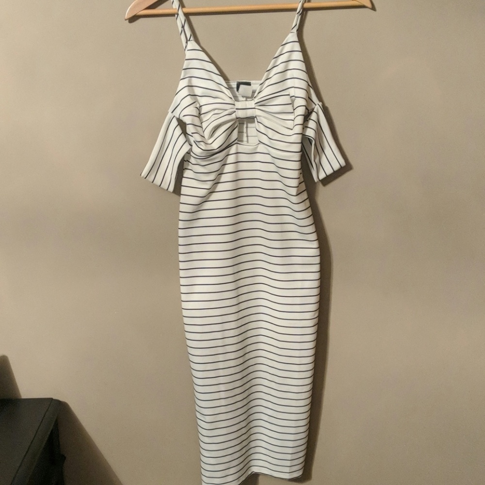 Size 2 black and white dress